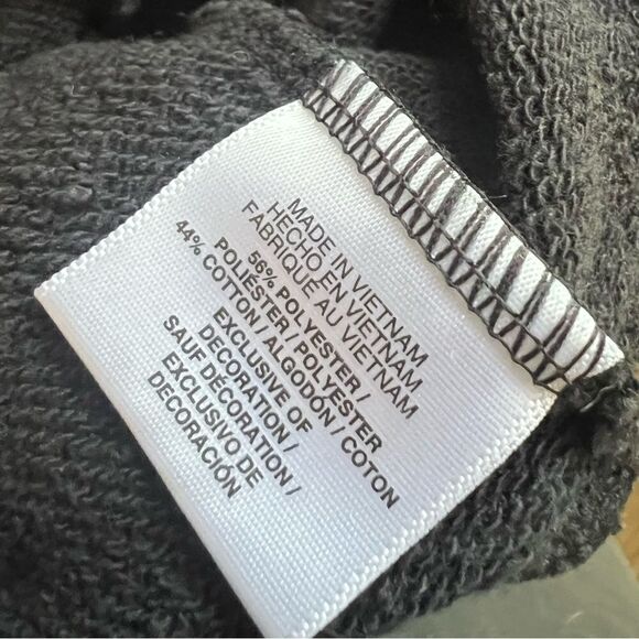 Spalding Track Jacket Sz Large Full Zip Cropped Logo Sleevees Black Yellow - Picture 7 of 7